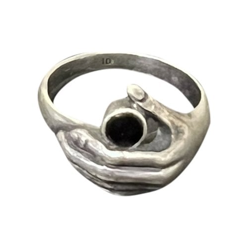 Pre-owned Saint Laurent Silver Ring