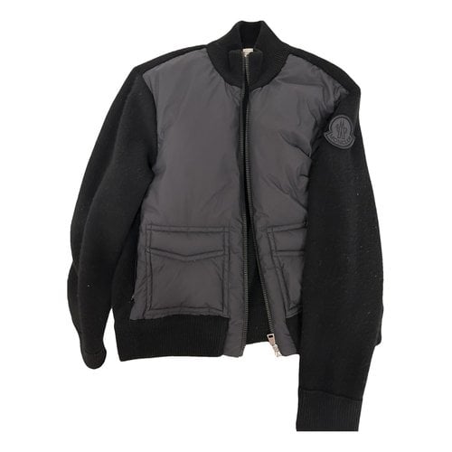 Pre-owned Moncler Wool Jacket In Black