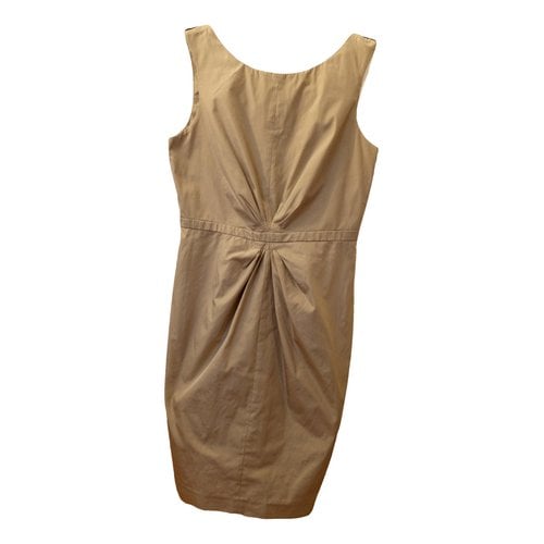 Pre-owned Paule Ka Mid-length Dress In Gold