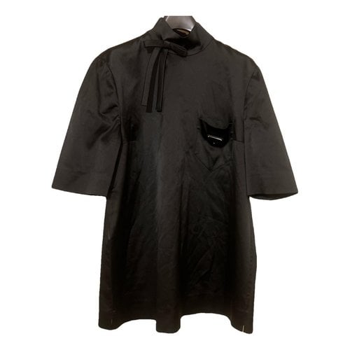 Pre-owned Prada Silk Blouse In Black