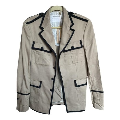 Pre-owned Brooks Brothers Jacket In Beige