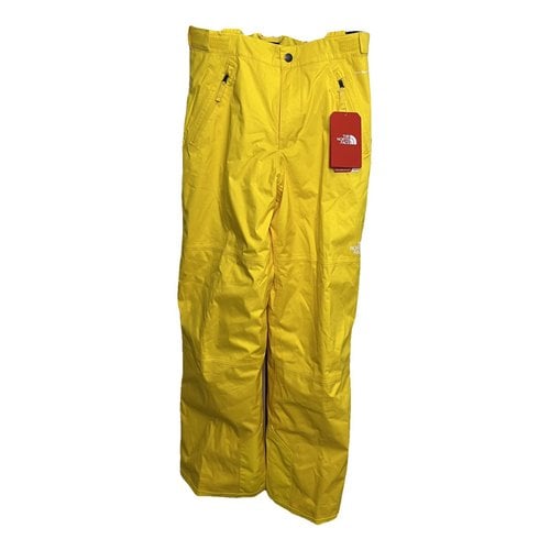 Pre-owned The North Face Trousers In Yellow