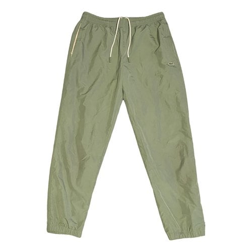 Pre-owned Lacoste Trousers In Green