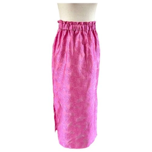 Pre-owned Samsoe & Samsoe Mid-length Skirt In Pink