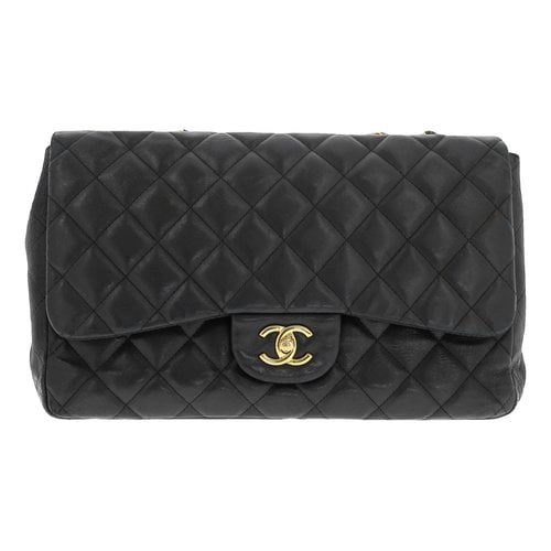 Pre-owned Chanel Leather Crossbody Bag In Black
