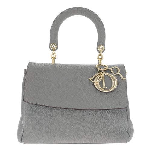 Pre-owned Dior Leather Crossbody Bag In Grey
