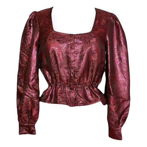 Pre-owned Rouje Blouse In Burgundy