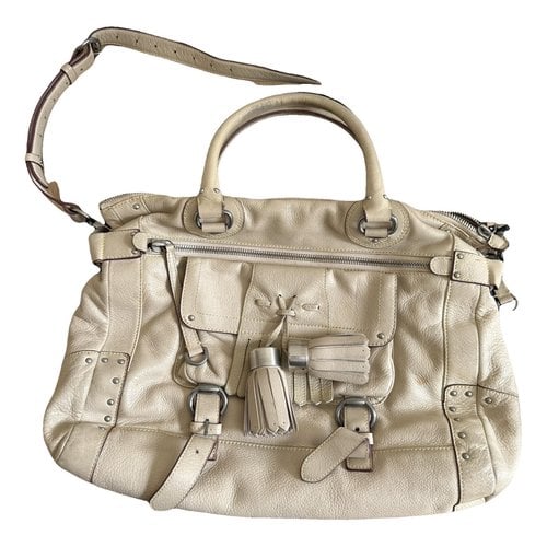 Pre-owned Luella Leather Tote In Beige