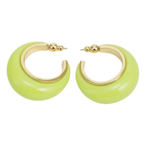 Pre-owned Cult Gaia Earrings In Green