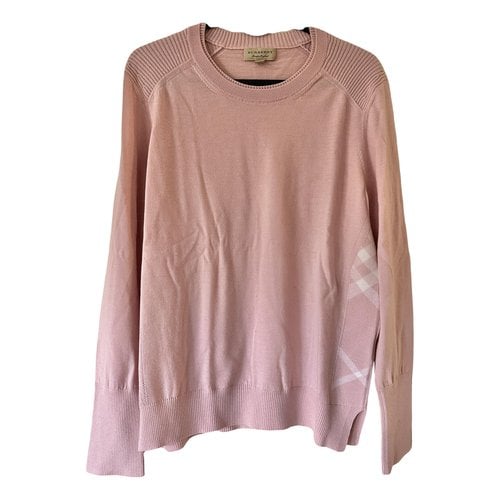 Pre-owned Burberry Wool Jumper In Pink
