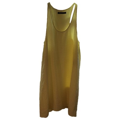 Pre-owned Balenciaga Silk Mid-length Dress In Yellow