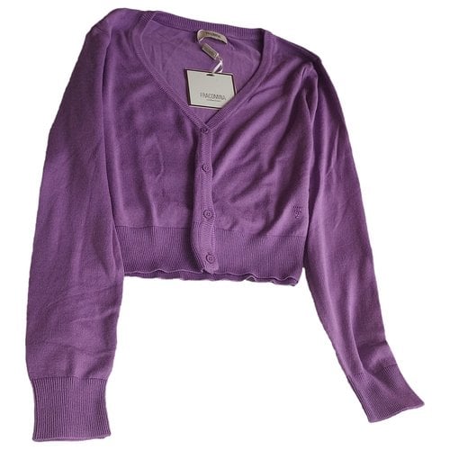 Pre-owned Fracomina Cardigan In Purple