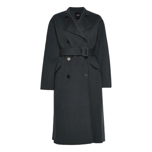 Pre-owned Theory Wool Coat In Black