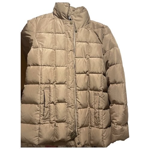 Pre-owned Burberry Puffer In Camel