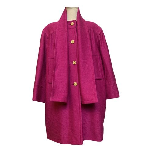 Pre-owned Givenchy Wool Coat In Pink