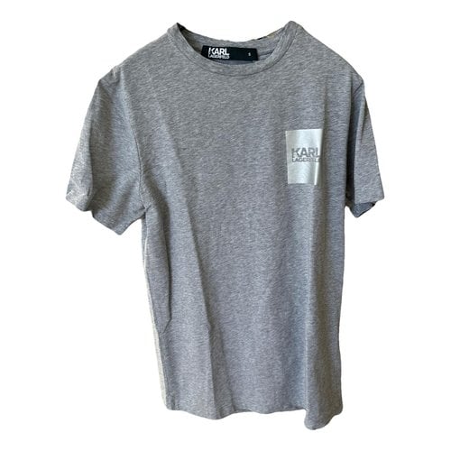 Pre-owned Karl Lagerfeld T-shirt In Grey