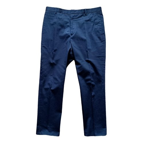 Pre-owned Jil Sander Trousers In Blue