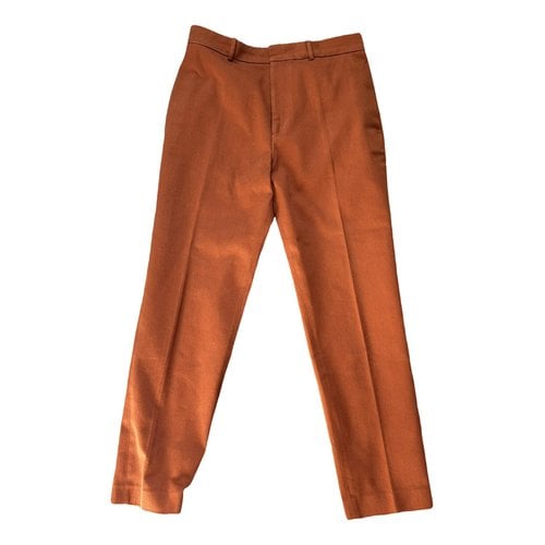 Pre-owned Joseph Chino Pants In Orange