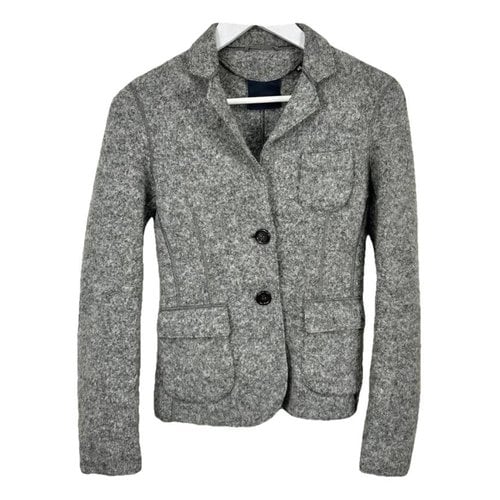 Pre-owned Aspesi Wool Blazer In Grey