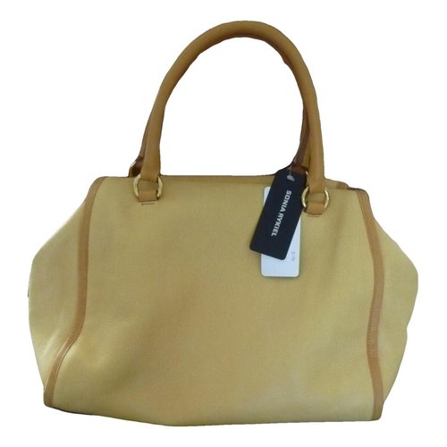 Pre-owned Sonia Rykiel Leather Handbag In Yellow