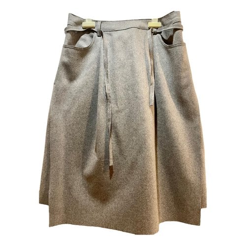 Pre-owned Acne Studios Wool Mid-length Skirt In Grey
