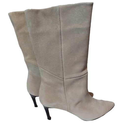 Pre-owned Iro Boots In Beige