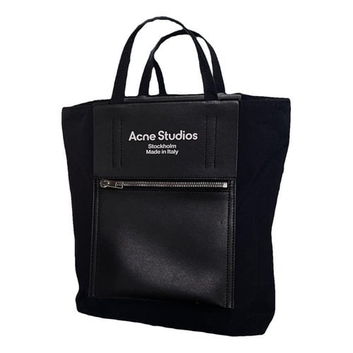 Pre-owned Acne Studios Leather Crossbody Bag In Black