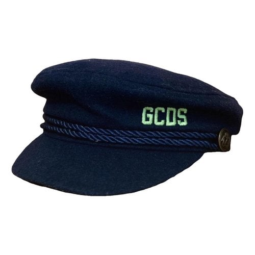 Pre-owned Gcds Wool Cap In Blue