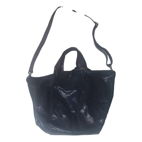 Pre-owned Marni Patent Leather Handbag In Black