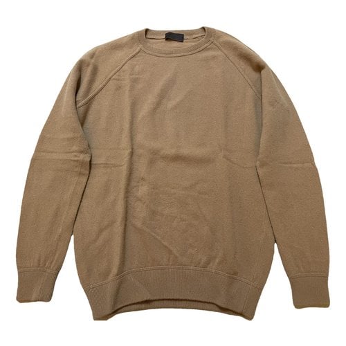 Pre-owned Altea Cashmere Pull In Camel