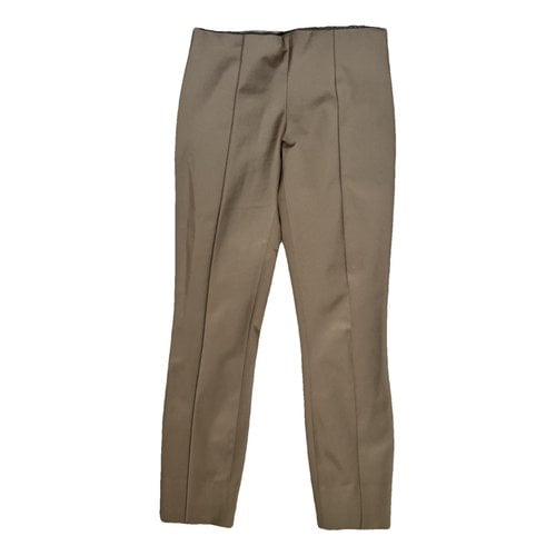 Pre-owned The Row Trousers In Brown