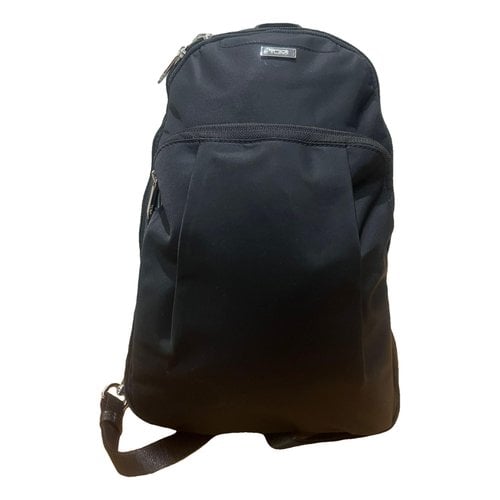 Pre-owned Tumi Cloth Backpack In Black