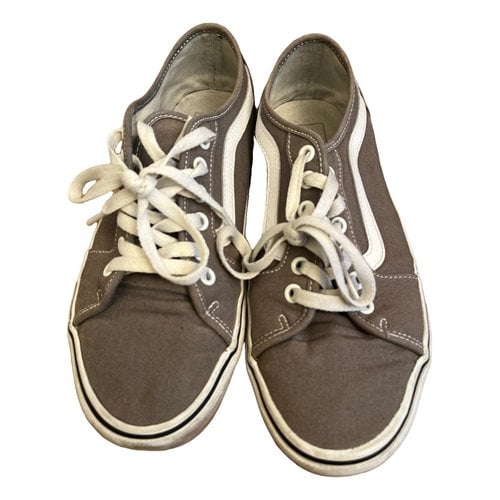Pre-owned Vans Cloth Low Trainers In Grey