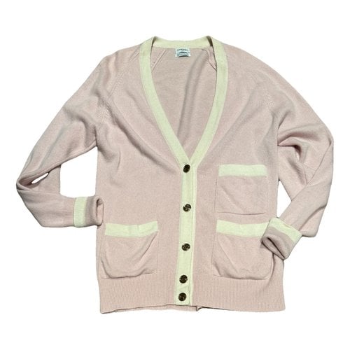 Pre-owned Chanel Cashmere Cardi Coat In Pink