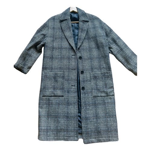 Pre-owned Obey Wool Coat In Grey