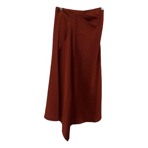 Pre-owned Reiss Mid-length Skirt In Red