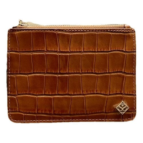 Pre-owned Sandro Leather Wallet In Camel