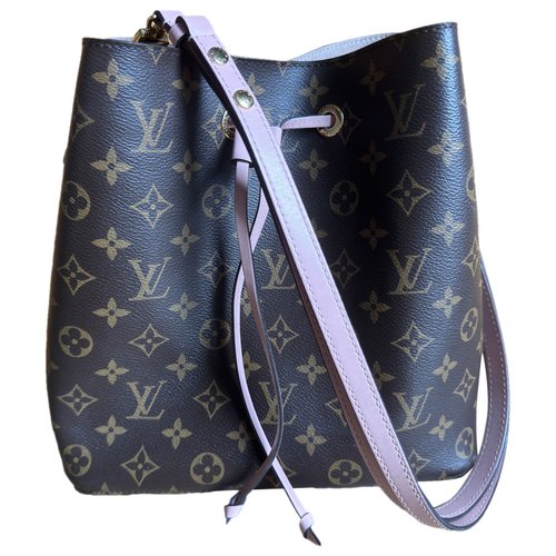 Pre-owned Louis Vuitton Nã©onoã© Leather Handbag In Brown