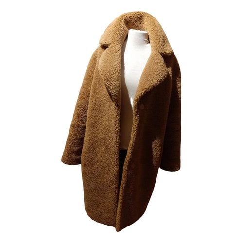 Pre-owned Stand Studio Wool Coat In Camel