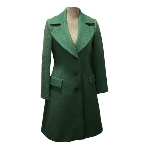 Pre-owned Moschino Wool Coat In Green