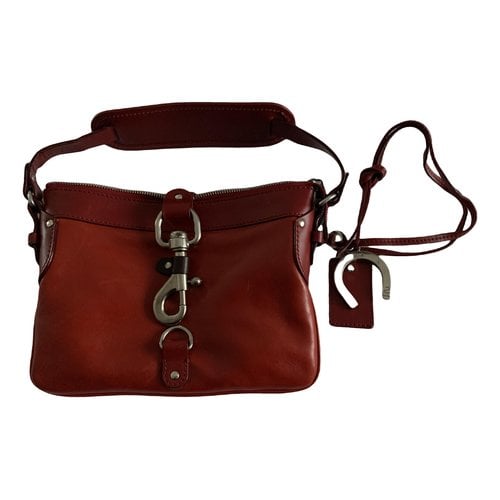 Pre-owned Chloé Leather Handbag In Burgundy