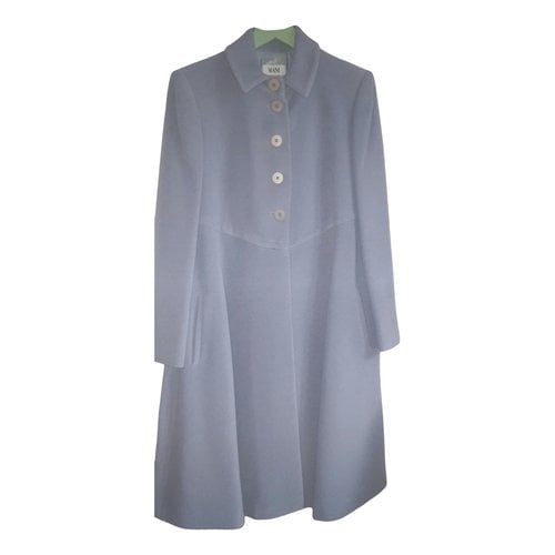 Pre-owned Giorgio Armani Wool Coat In Navy