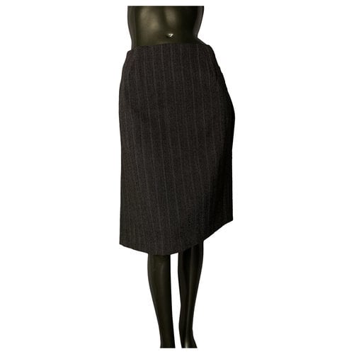 Pre-owned Barbara Bui Wool Mid-length Skirt In Brown