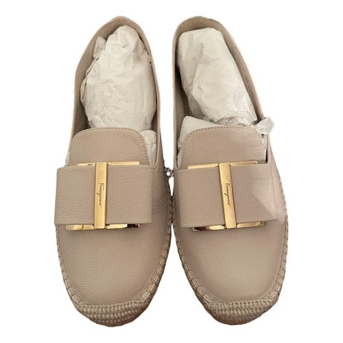 Pre-owned Ferragamo Leather Espadrilles In Other
