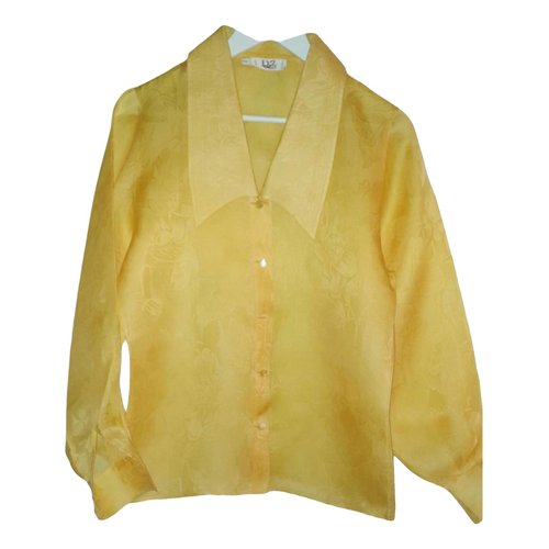 Pre-owned Dior Silk Shirt In Yellow