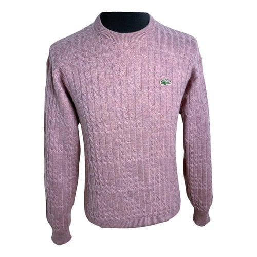 Pre-owned Lacoste Wool Pull In Pink
