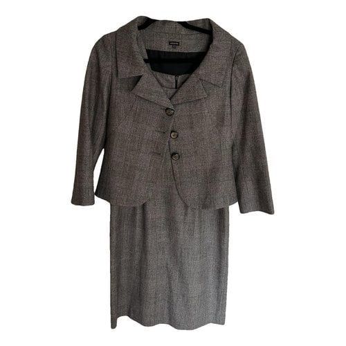 Pre-owned Joseph Wool Mid-length Dress In Grey