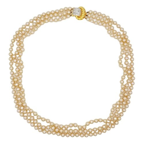 Pre-owned Valentino Garavani Long Necklace In Gold