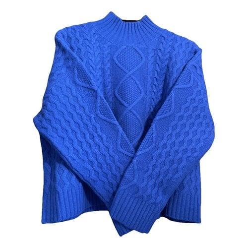 Pre-owned Max Mara Atelier Wool Jumper In Blue