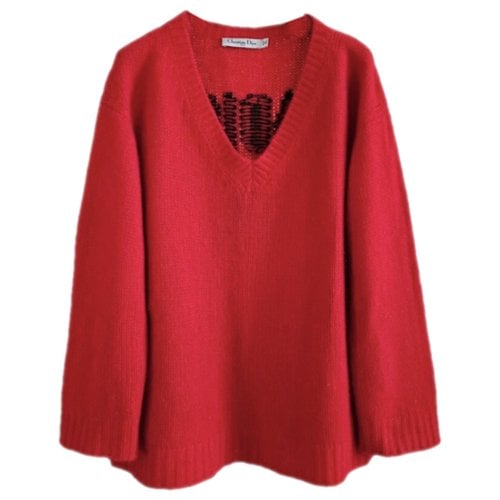 Pre-owned Dior Cashmere Jumper In Red